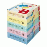 PAPIER COULEUR A4 80 G BRUNEAU REPROSUN COULEURS PASTEL - CARTON DE 5 RAMETTES DE 500 FEUILLES