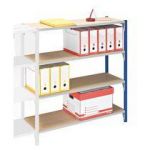 RAYONNAGE PROFESSIONNEL À TABLETTES MÉTAL SIMPLE SUIVANT H 100 X L150