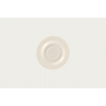 SOUCOUPE POUR TASSE À THÉ AVEC PIED ROND IVOIRE PORCELAINE Ø 16,8 CM BRAVURA RAK