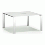 TABLE CARRÉE L 140 X P 140 CM DARWIN BLANCHE