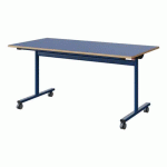 TABLE MALIBU RAB. 160X80 T6 DL ST ALAISÉ BLEU U525/BLEU 5005 - MANUTAN EXPERT