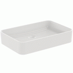 VASQUE À POSER - RECTANGULAIRE - 60 X 40 CM - SOIE BLANCHE/BLANC MAT IDEAL STANDARD