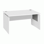 BUREAU DROIT INEO BLANC L 140 CM