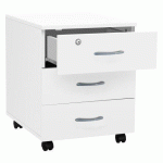 CAISSON BOIS CUBO 3 TIROIRS BLANC