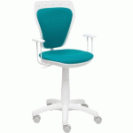 CHAISE DE BUREAU SALINAS - TURQUOISE - PIQUERAS Y CRESPO