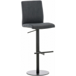 TABOURET DE TISSU AVEC DESIGN MODERNE STRUCTURE NOIRE DIFFÉRENTES COULEURS DISPONIBLES COLORE : GRIS FONCÉ