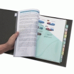 LOT DE 2 - DOUBLE POCHETTE INTERCALAIRE A4+ POLYPROPYLÈNE COLORÉ AVERY 12 ONGLETS MULTICOLORES - 1 JEU