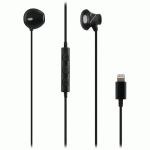 ÉCOUTEURS FILAIRES INTRA-AURICULAIRES LIGHTNING CURV - NOIR - TNB