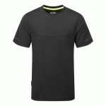 LOT DE 2 - PORTWEST EV411 TEE SHIRT LÉGER MC EV4 NOIR - TAILLE M