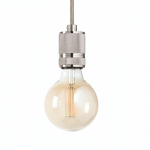 G.E.A.LUCE - LUSTRE MODERNE GEA LUCE FLASH GSO094 E27 LED SUSPENSION EN TISSU MÉTALLIQUE