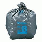 SAC POUBELLE 150 LITRES QUALITÉ SUPÉRIEURE BRUNEAU GRIS - 200 SACS