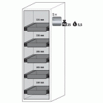 ARMOIRE SÉCURITÉ S-PHOENIX-90 S90.196.060.075.FDAS JAUNE - ASECOS