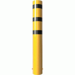 BORNE ACIER Ø 273 X 5 MM À BÉTONNER JAUNE / NOIR L2000 MM - SCHAKE