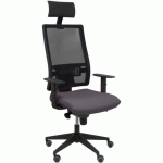 CHAISE DE BUREAU HORNA APPUI TÊTE - GRIS FONCÉ - PIQUERAS Y CRESPO