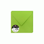 LOT DE 2 - PAQUET DE 20 ENVELOPPES POLLEN 165X165MM 120G/M2 - VERT MENTHE