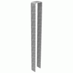 POTELET EN U HOOPER MÉTAL HAUTEUR 1 M - GALVANISÉ - BUTON DESIGN