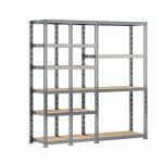 RAYONNAGE MODULO - MODULE 3 ÉTAGÈRES - 16 PLATEAUX