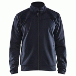 SWEAT ZIPPÉ MARINE FONCÉ/NOIR TAILLE M - BLAKLADER