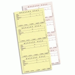 CARNET DE MESSAGES REÇUS AUTOCOPIANT, 322 X 140 MM - LOT DE 3
