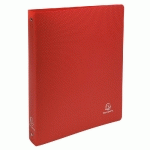 CLASSEUR 4 ANNEAUX 30MM POLYPROPYLÈNE OPAK - A4 MAXI - ROUGE - LOT DE 20