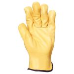 GANT CUIR FLEUR DE VACHETTE JAUNE T.8 VRAC