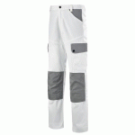 PANTALON DE PEINTRE EN COTON/POLYESTER CRAFT PAINT BLANC ET GRIS - T0 CEPOVETT SAFETY