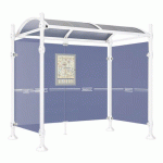 ABRI BUS 2.50 M PROVINCE 2 BARDAGES LAT. AGORA BLANC 9010 - PROCITY