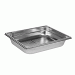 BAC GASTRONORME PERFORÉ INOX - SANS ANSE - GN 1/2 PROFONDEUR 6.5 CM