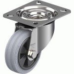 BLICKLE - ROULETTE PIVOTANTE Ø 80MM BANDAGE CAOUTCHOUC SBR 50KG - LEX-VPP 80G-SG