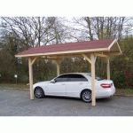 CARPORT KARPA, EPICIEA DU NORD 120 X 45MM, 3,50 X 5,00, 17M² - OPTION MONTAGE HABRITA