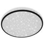 PLAFONNIER LED BRILONER LEUCHTEN NIGRA, 24 W, 2200 LM, IP20, NOIR, PLASTIQUE, Ø 38 CM