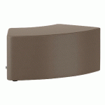 POUF SHIFT+ LANDSCAPE INCURVÉ 60° - 109,9 X 52,8 X 46 CM - MOVER MARRON GRIS - MANUTAN COLLECTIVITÉS