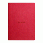 RHODIARAMA PIQÛRE A5 LIGNÉ 64 PAGES, PAPIER 90G - COQUELICOT