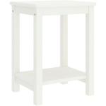 TABLE DE CHEVET BLANC 35X30X47 CM BOIS DE PIN MASSIF