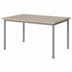 TABLE MALIBU 120X80 T4 4P STRA ABS ACACIA/GRIS 9006