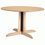 TABLE MIKADO Ø120 CM STRATIFIÉ ABS - ÉRABLE/BOULEAU - SUNSET CREATION