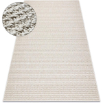 TAPIS JERSEY 19236 BEIGE - STRUCTURELLES, BOUCLE BOHO BEIGE 80X150 CM