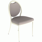 CHAISE 260 ALU ASS/DOS ABAKA CHAMOIS - 4P BEIGE 1013 - MOBIDECOR