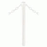 POTELET PROVINCE Ø76 MM CHAINES 2 ANNEAUX AGORA BLANC 9010 - PROCITY