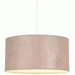 SUSPENSION CYLINDRE EN EFFET BOIS Ø38 CM MARRON COREP - MANUTAN COLLECTIVITÉS