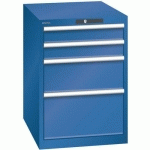 ARMOIRE BLEU GENT. 564X725X800 AVEC 4 TIR. 75KG _ 14.371.090 - LISTA