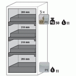 ARMOIRE SÉCURITÉ S-PEGASUS-90 S90.129.060.WDACR GRIS CLAIR - ASECOS