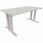 BUREAU RÉGLABLE HEAVY DUTY DOUBLE - 1930 MM - GRIS - ACTIFORCE