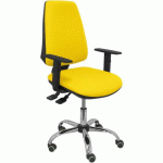 CHAISE DE BUREAU ELCHE S 24 HORAS 5 ROUES - JAUNE - PIQUERAS Y CRESPO