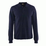 POLO MANCHES LONGUES MARINE TAILLE S - BLAKLADER