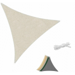 SEKEY - VOILE D'OMBRAGE HDPE PERMÉABLE 5×5×5M, TAUPE