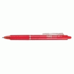 LOT DE 2 - STYLO ROLLER PILOT FRIXION BALL CLICKER EFFAÇABLE RÉTRACTABLE ROUGE POINTE 0,7 MM - ÉCRITURE FINE ROUGE