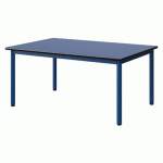 TABLE MALIBU 120X80 T2 4P STR ANTIB BLEU U525/NOIR BLEU 5005