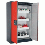 ARMOIRE SÉCURITÉ Q-PEGASUS-90 Q90.195.120.WDAC GRIS/ROUGE - ASECOS