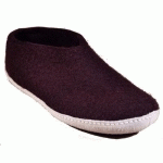 CHAUSSONS LAINE AUBERGINE A10